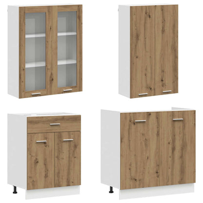 Kitchen Unit LYON 4 pcs Artisan Oak Engineered Wood