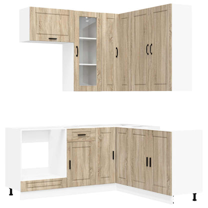 Kitchen Unit PORTO 8 pcs Sonoma Oak Engineered Wood