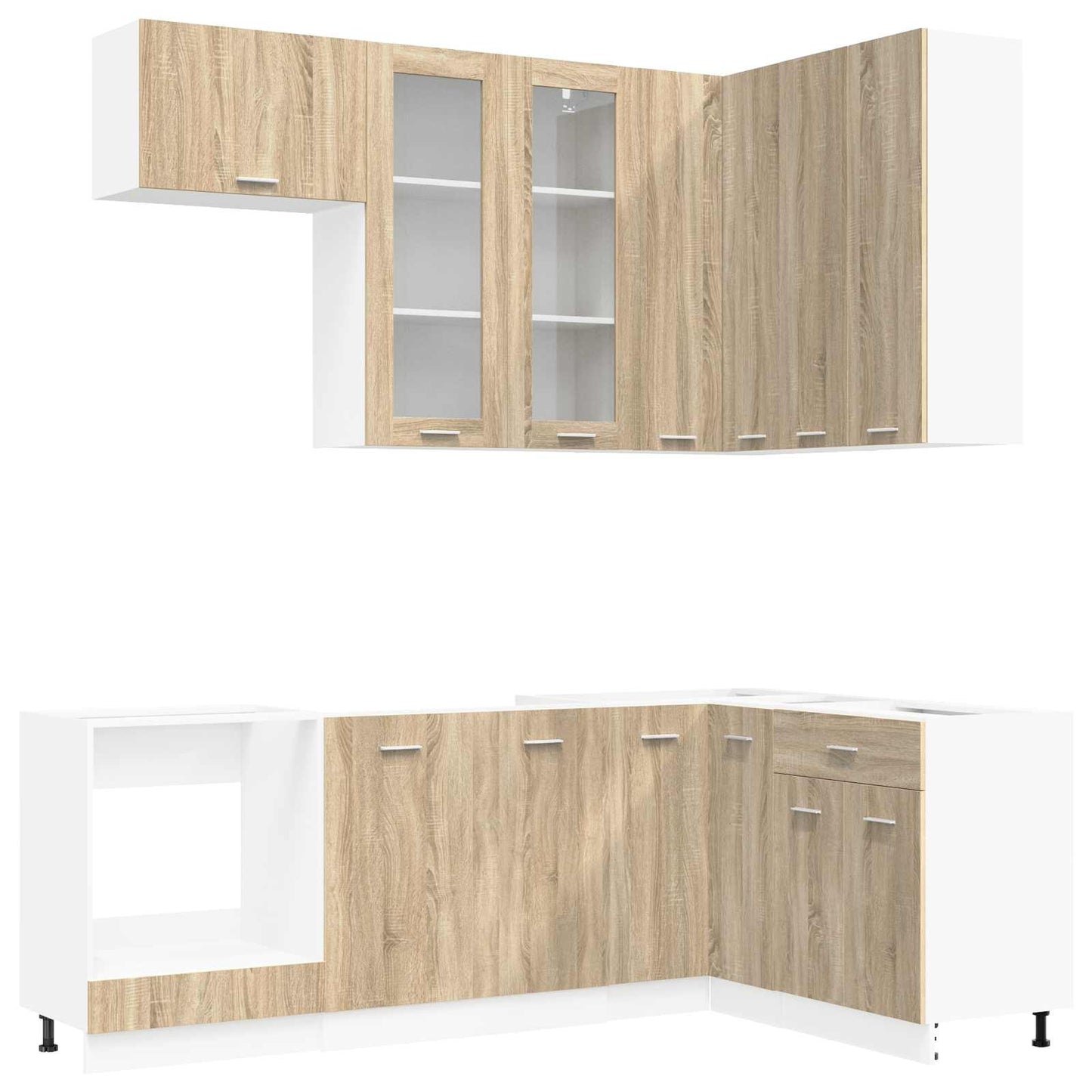 Kitchen Unit LYON 8 pcs Sonoma Oak Engineered Wood