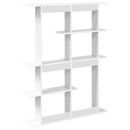 Wall Shelving Unit White 102 x 20 x 130 cm Engineered Wood