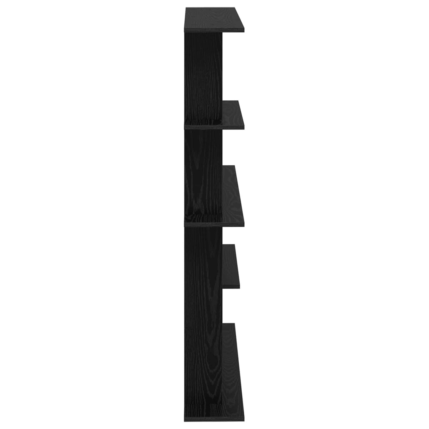 Wall Shelving Unit Black 102 x 20 x 130 cm Engineered Wood