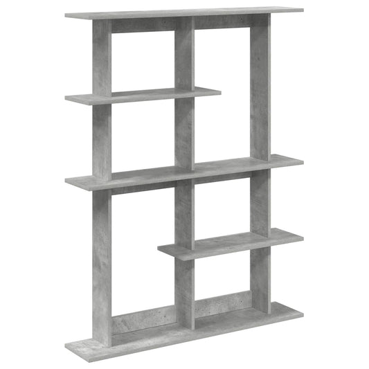 Wall Shelf Concrete Grey 102 x 20 x 130 cm Engineered Wood