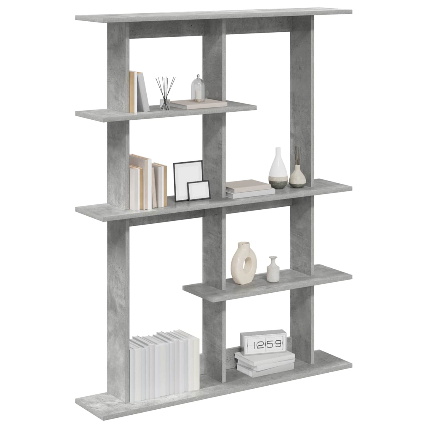 Wall Shelving Unit Grey 102 x 20 x 130 cm Engineered Wood