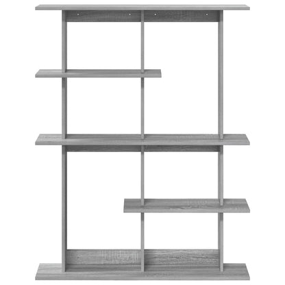 Wall Shelving Unit Grey 102 x 20 x 130 cm Engineered Wood