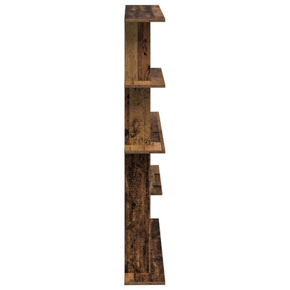 Wall Shelving Unit Brown 102 x 20 x 130 cm Engineered Wood