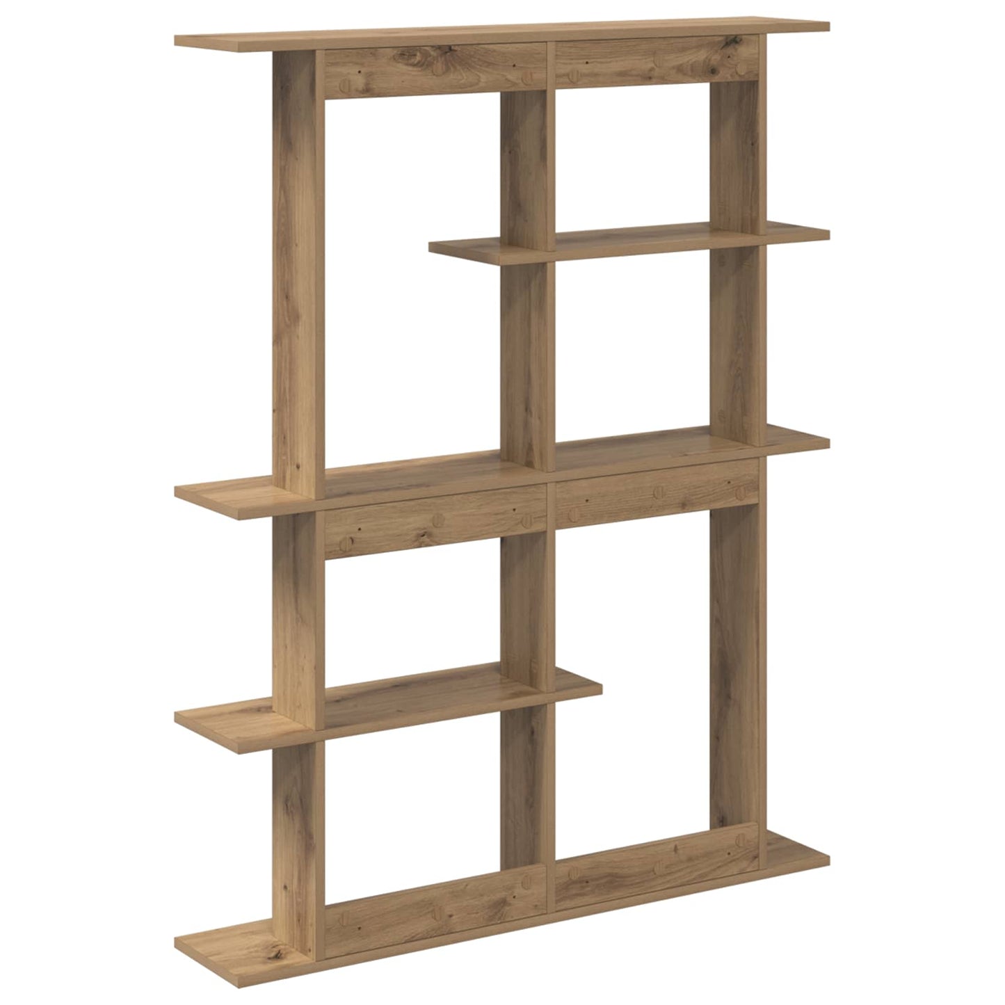 Wall Shelving Unit Brown 102 x 20 x 130 cm Engineered Wood