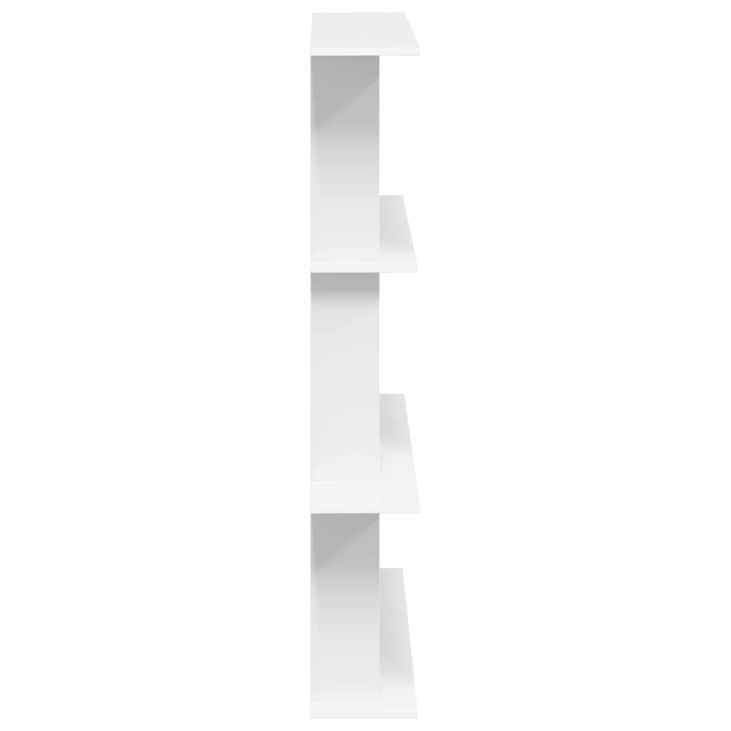 Wall Shelving Unit White 100 x 20 x 126 cm Engineered Wood