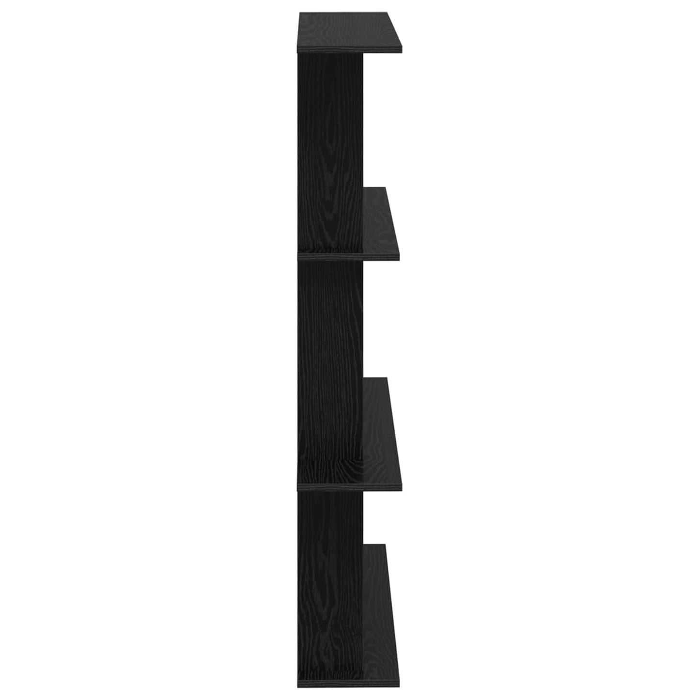 Wall Shelving Unit Black 100 x 20 x 126 cm Engineered Wood