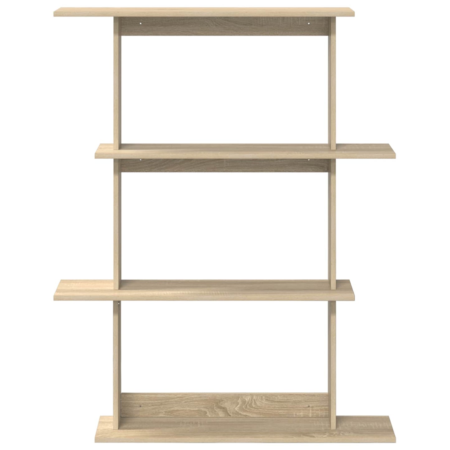 Wall Shelving Unit Brown 100 x 20 x 126 cm Engineered Wood