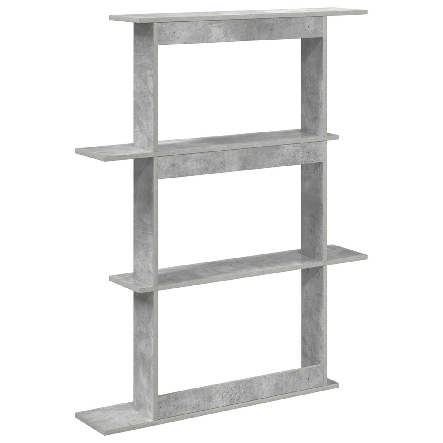 Wall Shelving Unit Grey 100 x 20 x 126 cm Engineered Wood