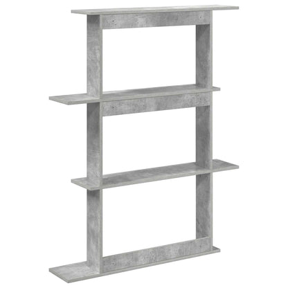 Wall Shelving Unit Grey 100 x 20 x 126 cm Engineered Wood