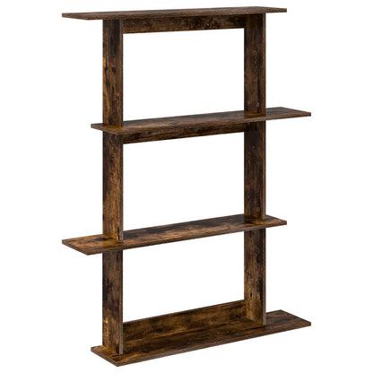 Wall Shelving Unit Brown 100 x 20 x 126 cm Engineered Wood