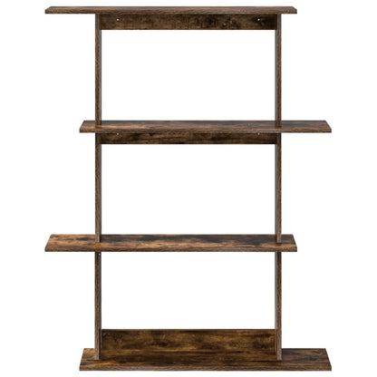 Wall Shelving Unit Brown 100 x 20 x 126 cm Engineered Wood