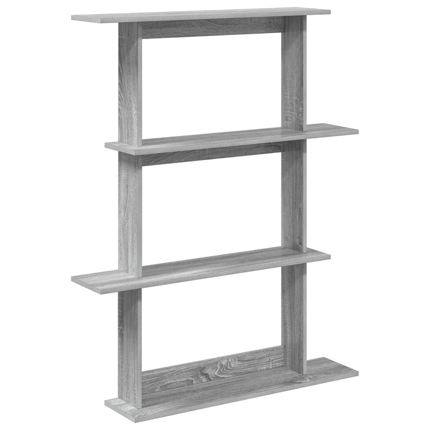 Wall Shelving Unit Grey 100 x 20 x 126 cm Engineered Wood