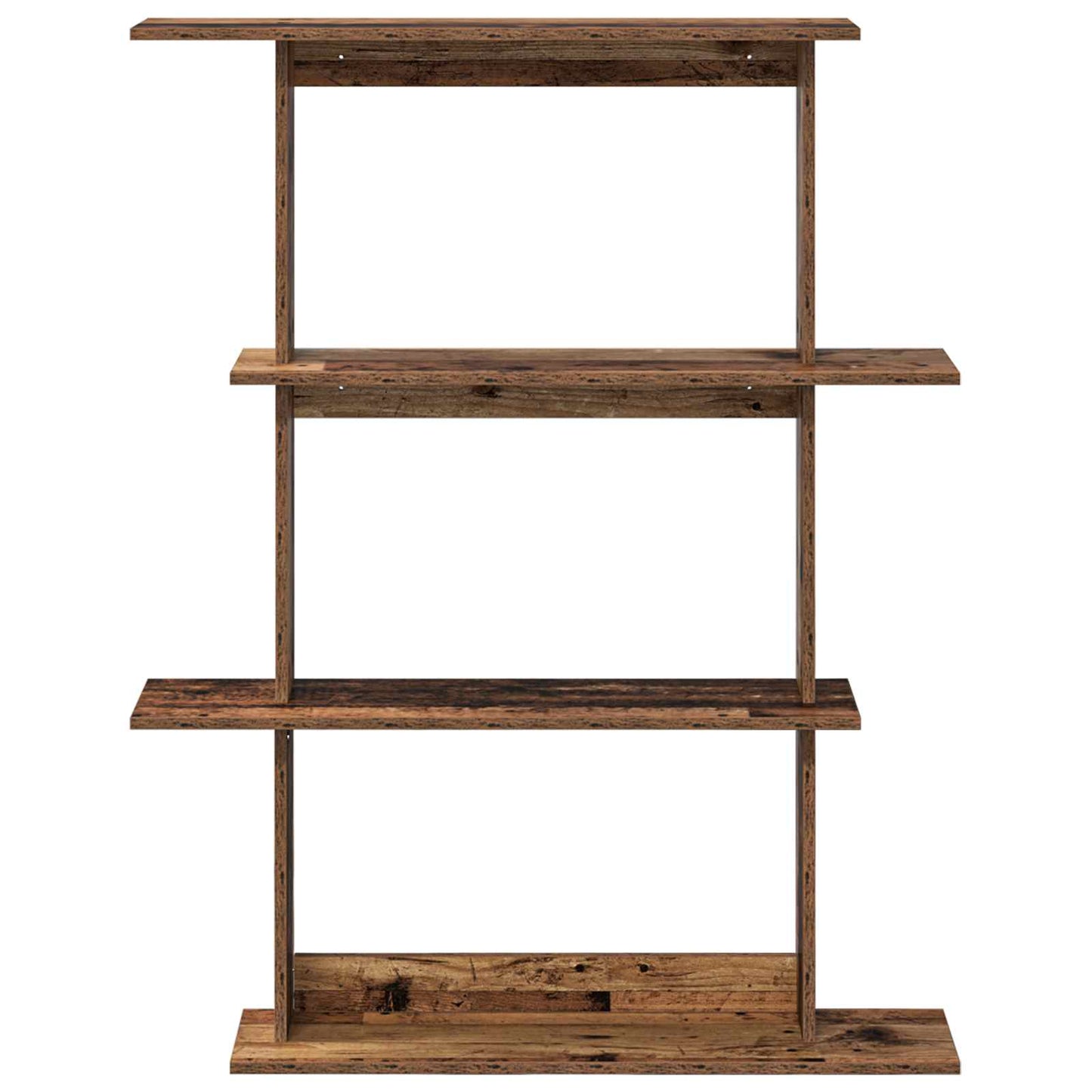 Wall Shelving Unit Brown 100 x 20 x 126 cm Engineered Wood