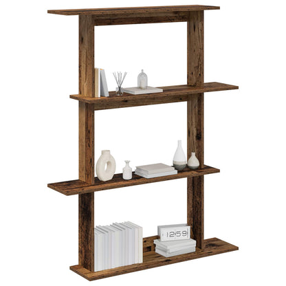 Wall Shelving Unit Brown 100 x 20 x 126 cm Engineered Wood