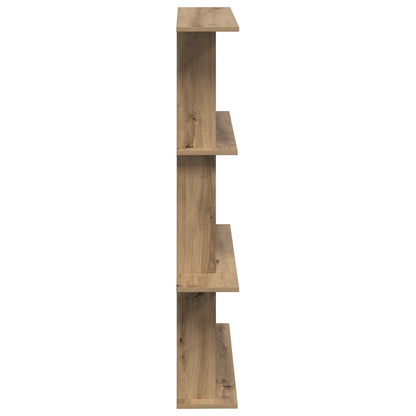 Wall Shelving Unit Brown 100 x 20 x 126 cm Engineered Wood