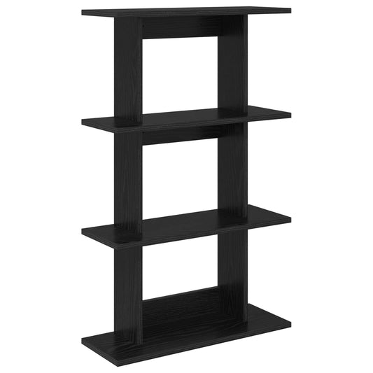 Wall Shelf Wall-Mounted Black Oak 56 x 20 x 90 cm