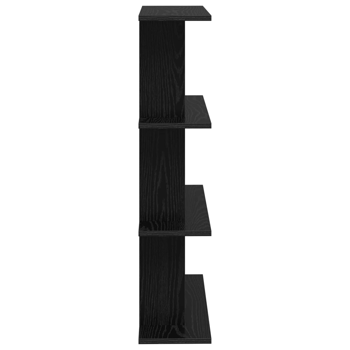Wall Shelf Wall-Mounted Black 56 x 20 x 90 cm Engineered Wood