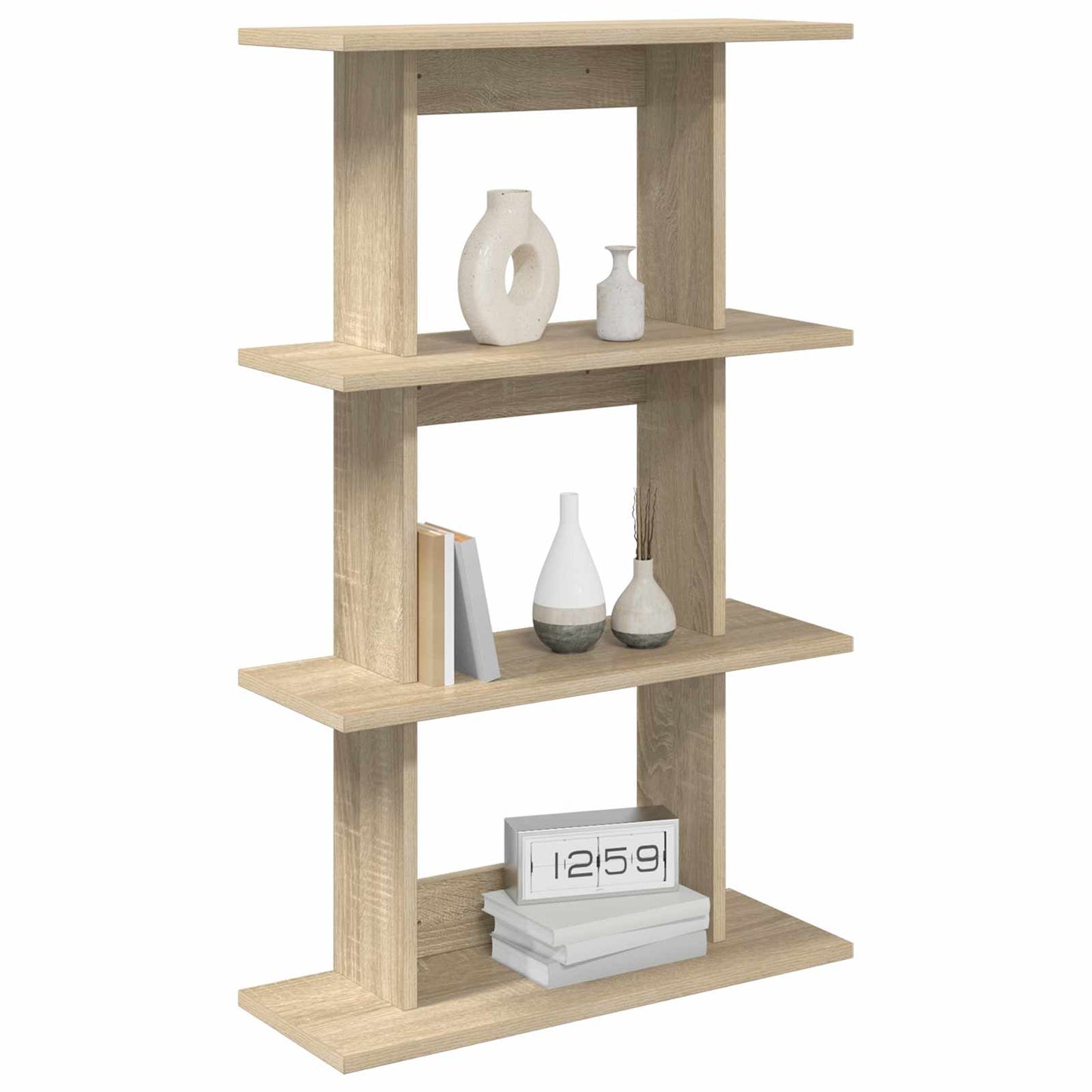 Wall Shelf Wall-Mounted Brown 56 x 20 x 90 cm Engineered Wood