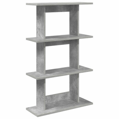 Wall Shelf Wall-Mounted Grey 56 x 20 x 90 cm Engineered Wood