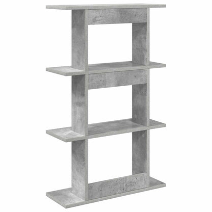 Wall Shelf Wall-Mounted Grey 56 x 20 x 90 cm Engineered Wood