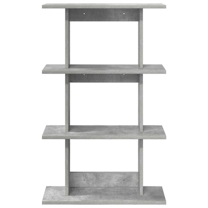 Wall Shelf Wall-Mounted Grey 56 x 20 x 90 cm Engineered Wood