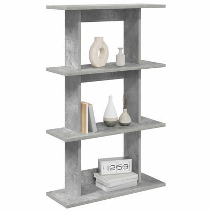 Wall Shelf Wall-Mounted Grey 56 x 20 x 90 cm Engineered Wood