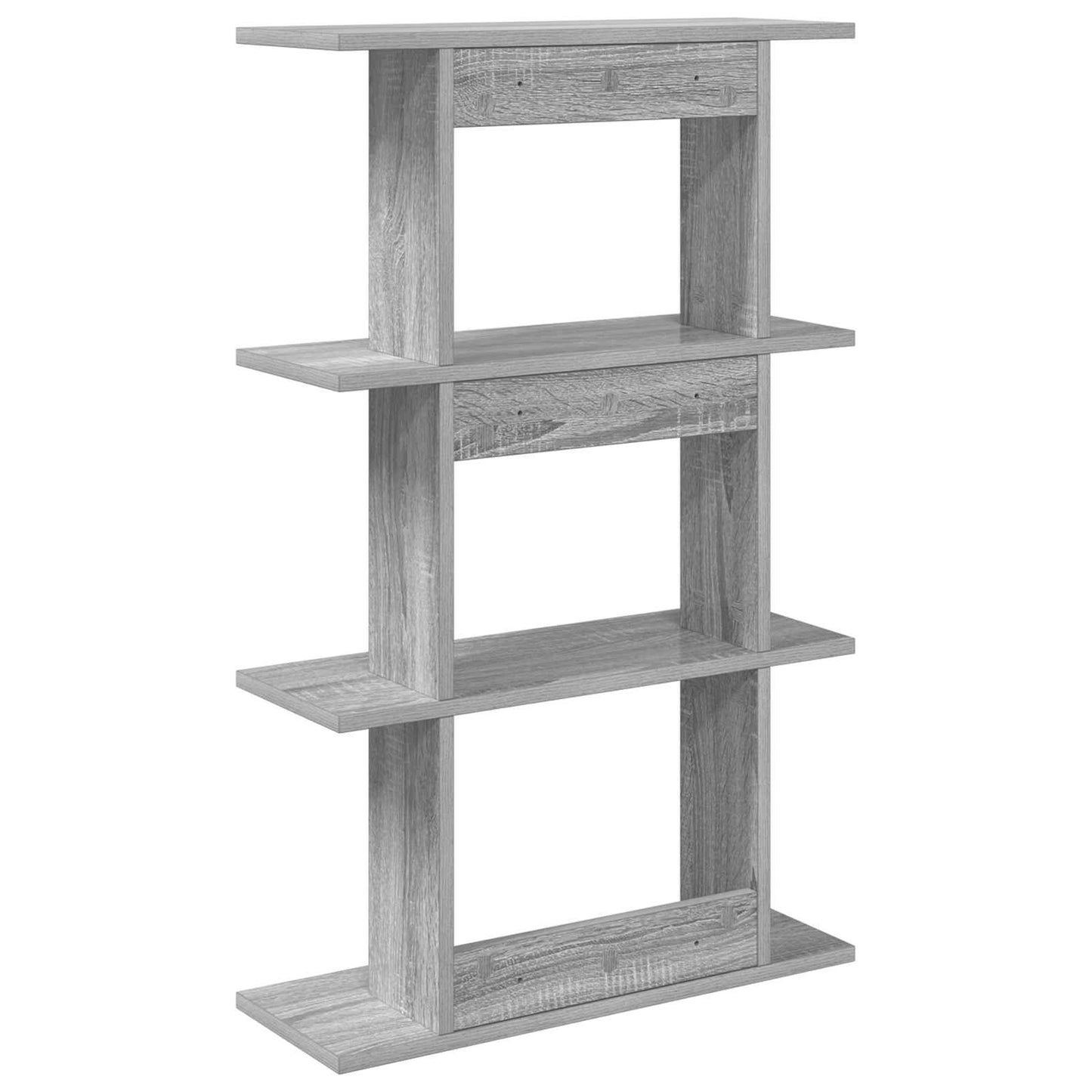 Wall Shelf Wall-Mounted Grey 56 x 20 x 90 cm Engineered Wood