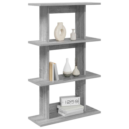 Wall Shelf Wall-Mounted Grey 56 x 20 x 90 cm Engineered Wood