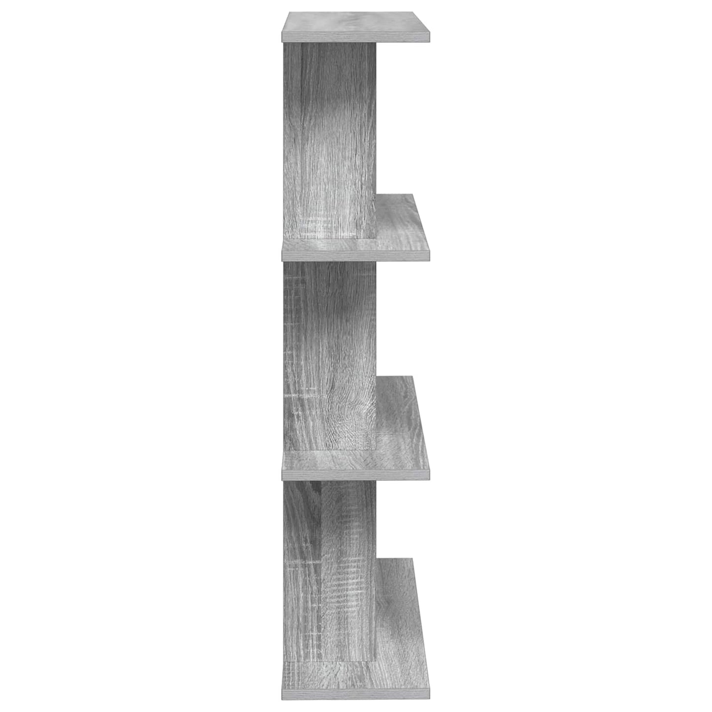 Wall Shelf Wall-Mounted Grey 56 x 20 x 90 cm Engineered Wood