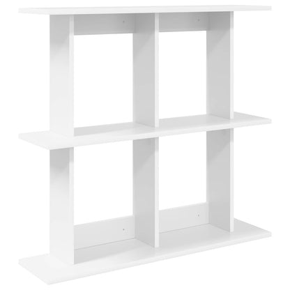 Wall Shelf Wall-Mounted White 80 x 20 x 75 cm Engineered Wood
