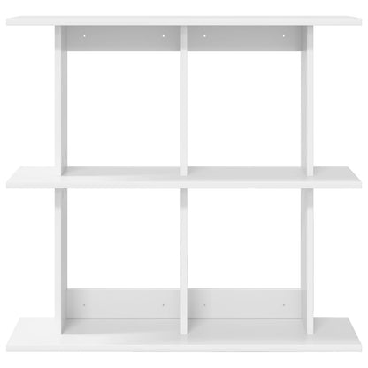 Wall Shelf Wall-Mounted White 80 x 20 x 75 cm Engineered Wood