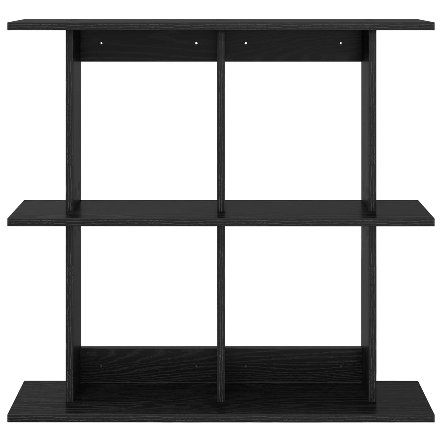 Wall Shelf Wall-Mounted Black 80 x 20 x 75 cm Engineered Wood