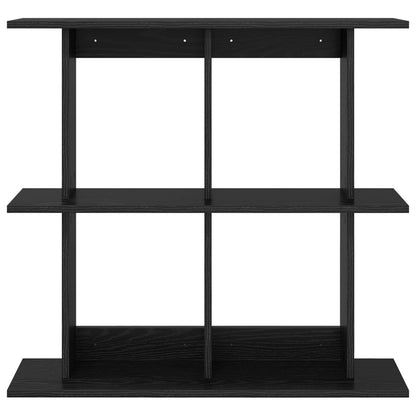Wall Shelf Wall-Mounted Black 80 x 20 x 75 cm Engineered Wood