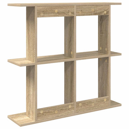 Wall Shelf Wall-Mounted Sonoma Oak 80 x 20 x 75 cm