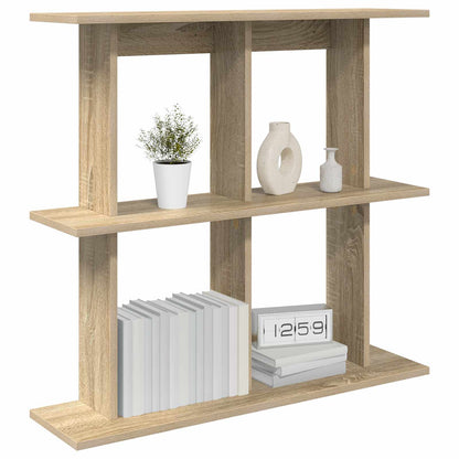 Wall Shelf Wall-Mounted Sonoma Oak 80 x 20 x 75 cm