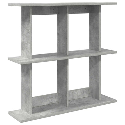Wall Shelf Wall-Mounted Grey 80 x 20 x 75 cm Engineered Wood