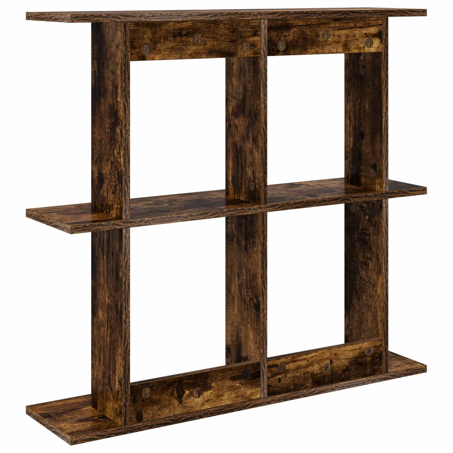 Wall Shelf Wall-Mounted Brown 80 x 20 x 75 cm Engineered Wood