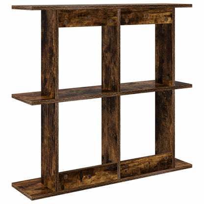 Wall Shelf Wall-Mounted Brown 80 x 20 x 75 cm Engineered Wood