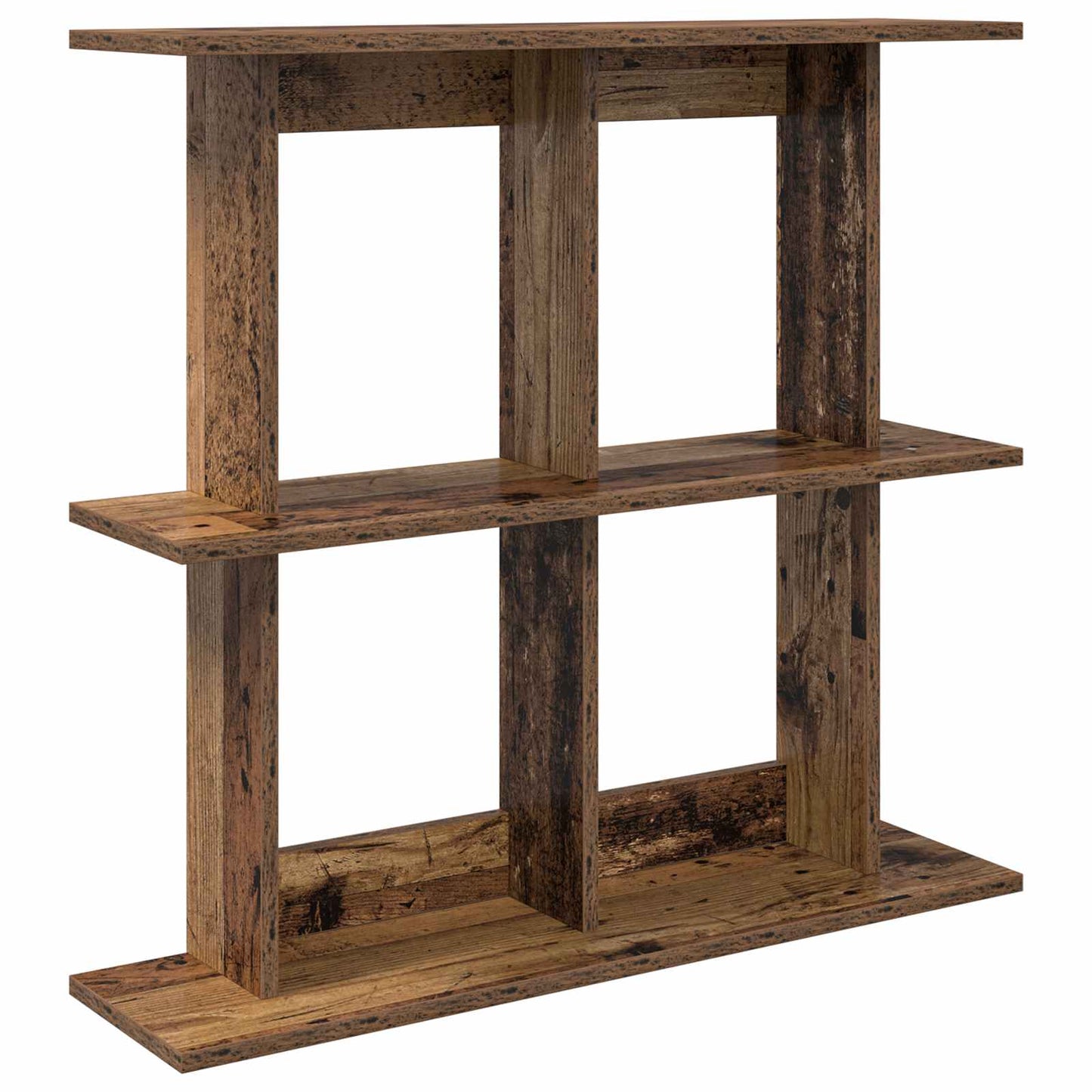 Wall Shelf Wall-Mounted Brown 80 x 20 x 75 cm Engineered Wood