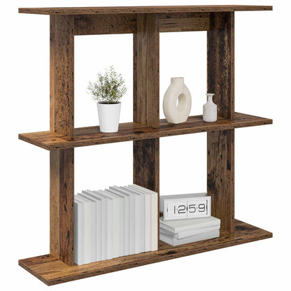 Wall Shelf Wall-Mounted Brown 80 x 20 x 75 cm Engineered Wood