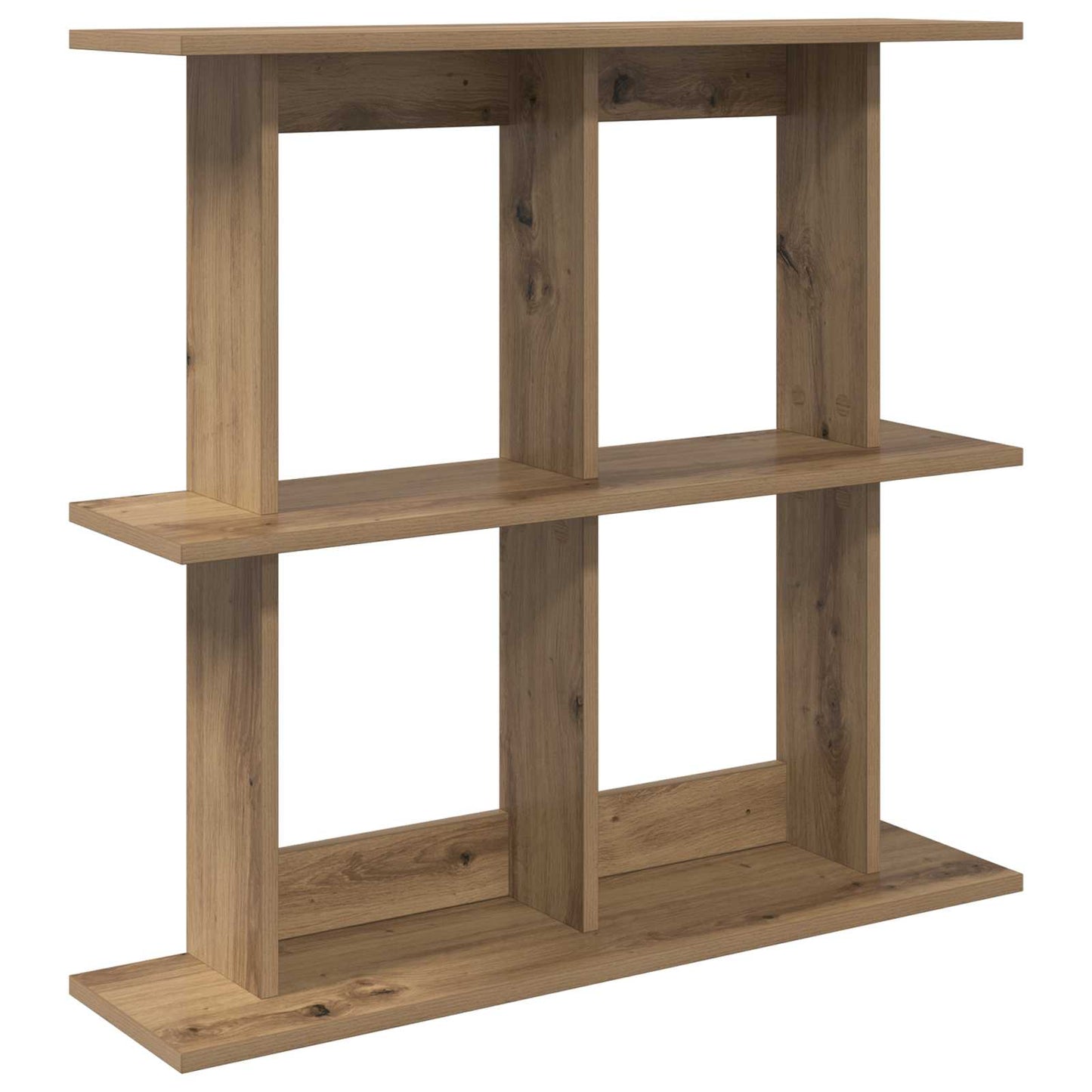 Wall Shelf Wall-Mounted Brown 80 x 20 x 75 cm Engineered Wood