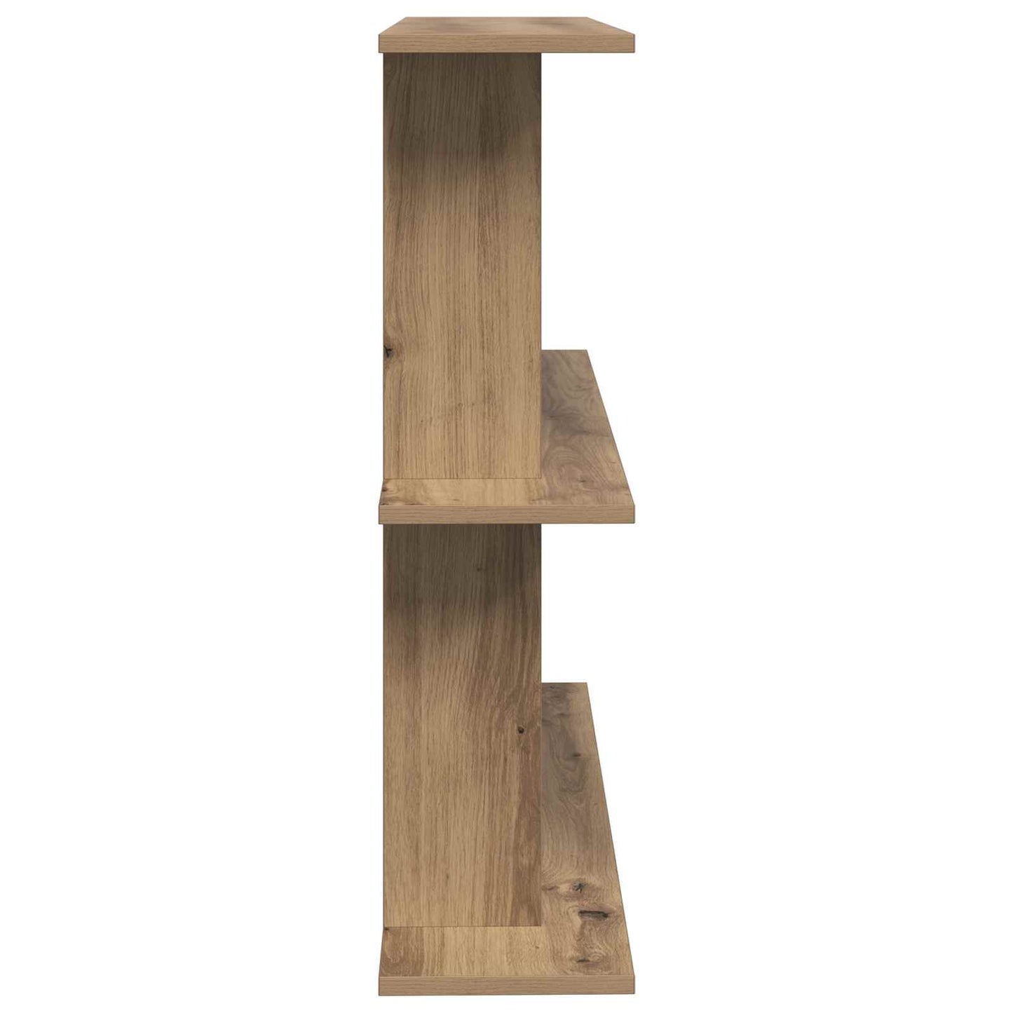 Wall Shelf Wall-Mounted Brown 80 x 20 x 75 cm Engineered Wood