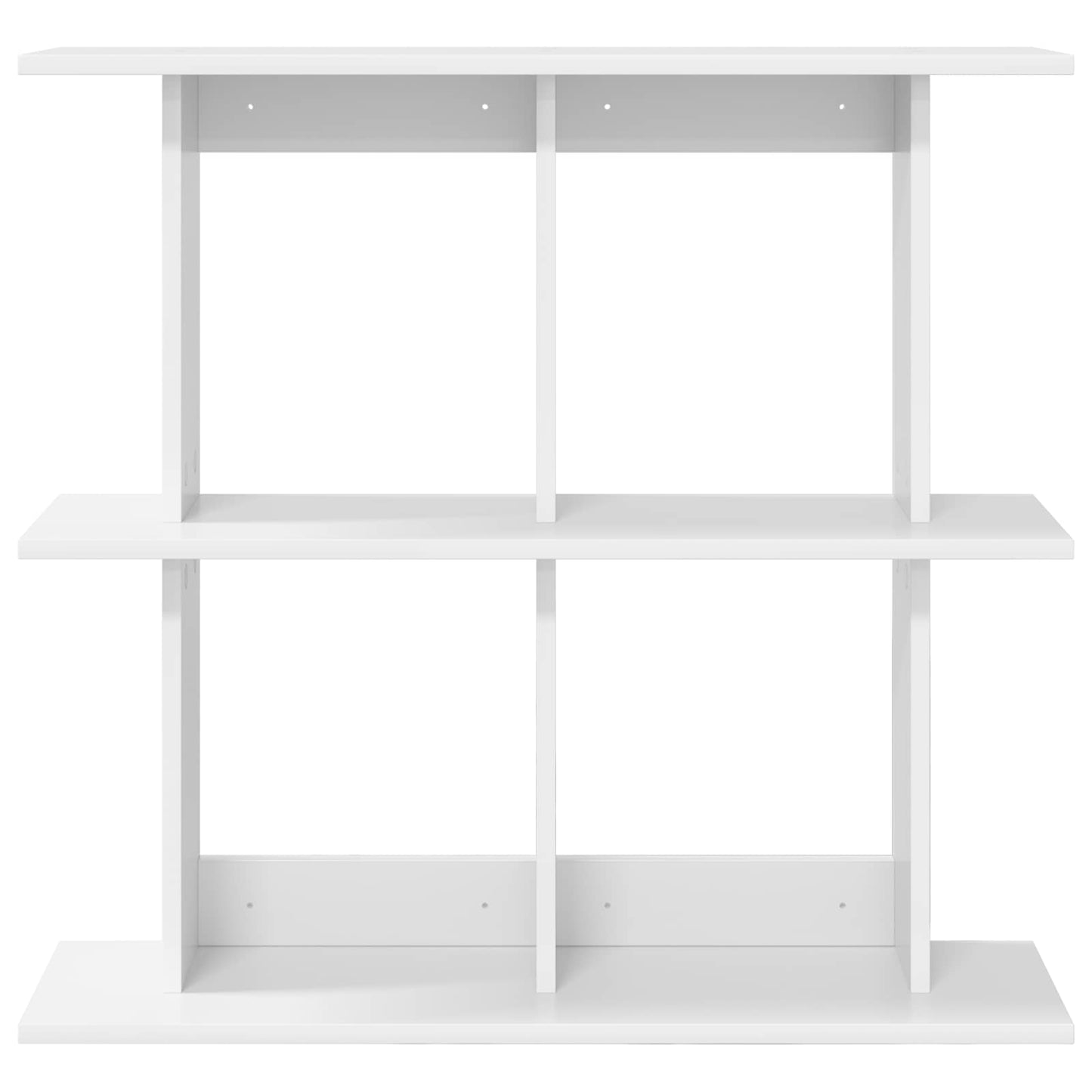 Wall Shelf Wall-Mounted White 100 x 20 x 75 cm Engineered Wood