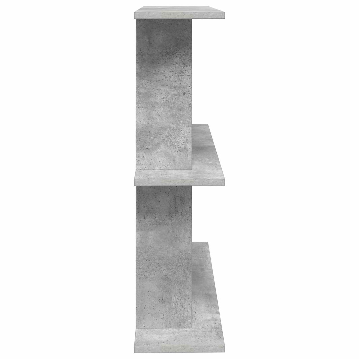 Wall Shelf Wall-Mounted Grey 100 x 20 x 75 cm Engineered Wood