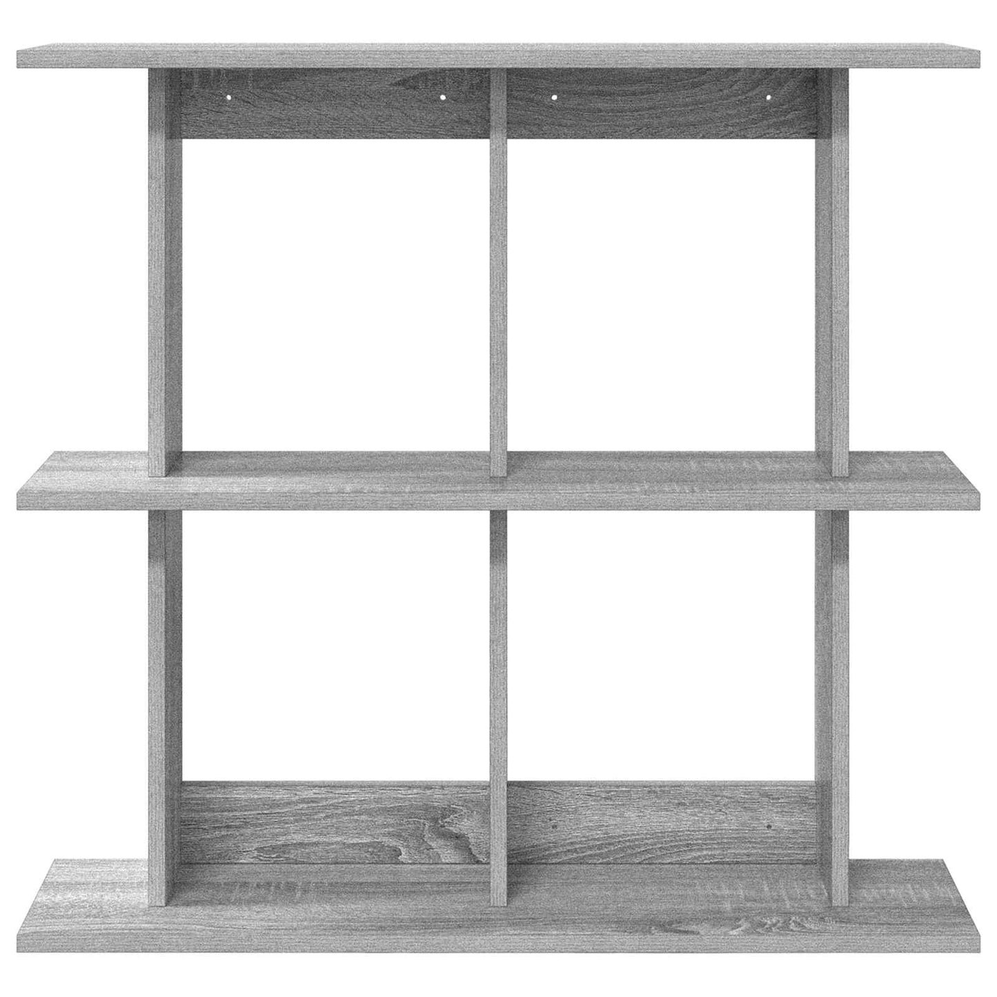 Wall Shelf Wall-Mounted Grey 100 x 20 x 75 cm Engineered Wood