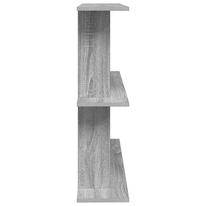Wall Shelf Wall-Mounted Grey 100 x 20 x 75 cm Engineered Wood