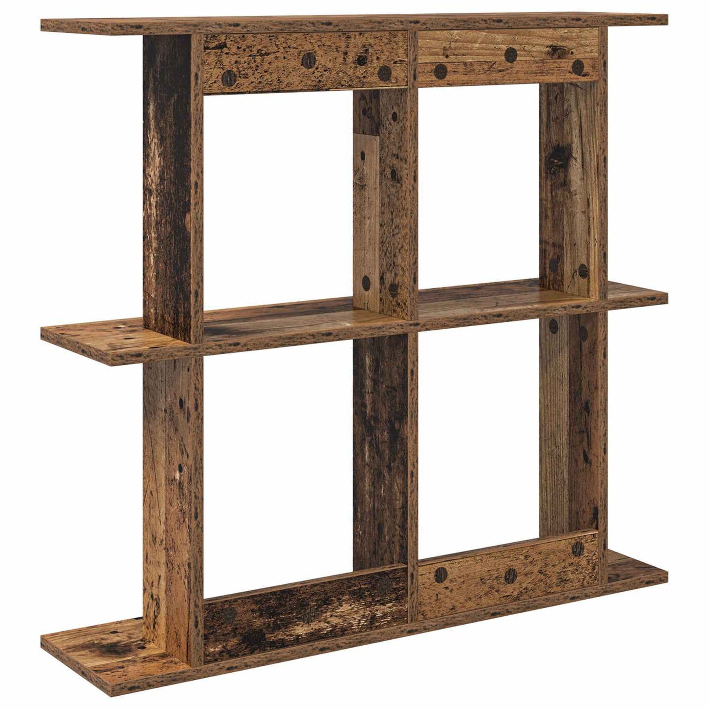 Wall Shelf Wall-Mounted Brown 100 x 20 x 75 cm Engineered Wood