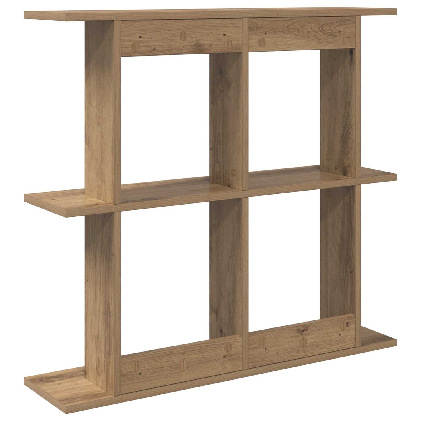 Wall Shelf Wall-Mounted Brown 100 x 20 x 75 cm Engineered Wood
